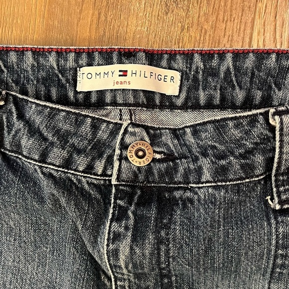 Y2K Tommy‎ Hilfiger ERO-ERO Carpenter Jeans Crop Capri Med Blue Denim Women's 10 - Picture 3 of 13